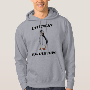 Everyday I'm Pufflin Puffin Bird Hoodie