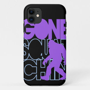 Everyday I'm Squatchin' black and Purple iPhone 11 Case
