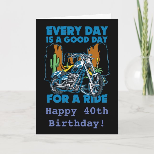 Everyday Is A Good Day For A Ride Bikers Card (Front)