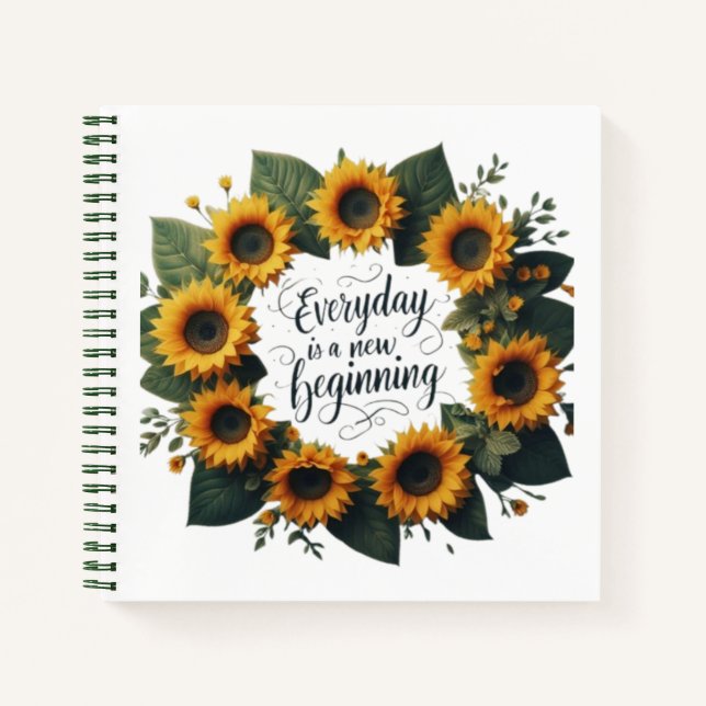 Everyday is a New Beginning Notebook (Front)