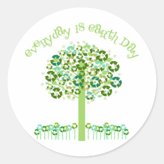 Everyday Is Earth Day Tees and Gifts Classic Round Sticker