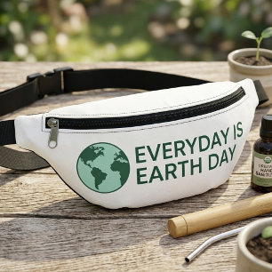 Everyday Is Earth Day - Vintage Green Earth Lover Bum Bags