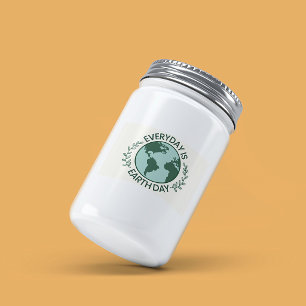 Everyday Is Earth Day - Vintage Green Earth Lover Food Label