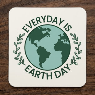 Everyday Is Earth Day - Vintage Green Earth Lover Magnet