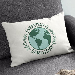 Everyday Is Earth Day - Vintage Green Earth Lover Pillowcase
