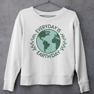 Everyday Is Earth Day - Vintage Green Earth Lover Sweatshirt