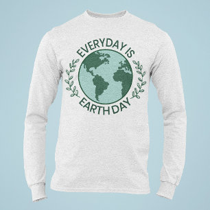 Everyday Is Earth Day - Vintage Green Earth Lover T-Shirt