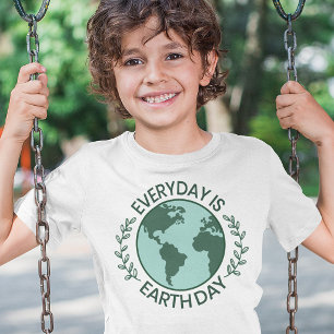 Everyday Is Earth Day - Vintage Green Earth Lover T-Shirt