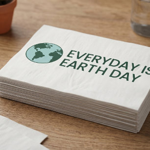Everyday Is Earth Day - Vintage Green Earth Lover Tissue Paper
