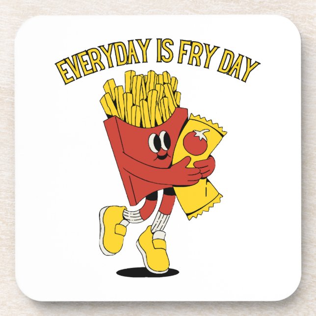 Everyday Is Fry Day Coaster (Front)