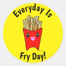 Everyday is Fry Day! Kawaii French Fries Cartoon