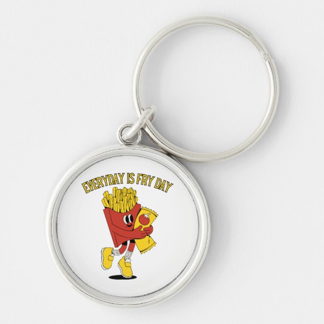 Everyday Is Fry Day Key Ring (Front)
