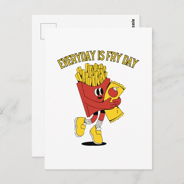 Everyday Is Fry Day Postcard (Front/Back)