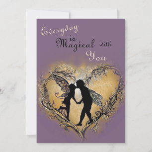 Everyday Is Magical With You Fairy Valentines Holiday Card