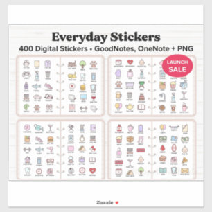 Everyday Life Digital Stickers