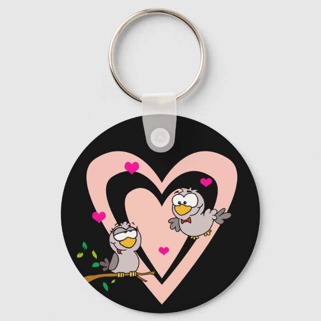 Everyday Romance: Love Birds Key Ring (Front)