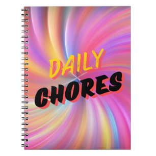 Everyday Routines: Daily Chores Spiral Notebook