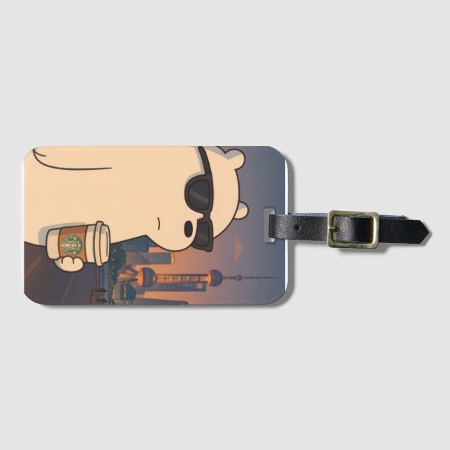 Everyday shoppers grocery bag luggage tag (Front Horizontal)