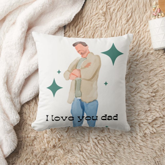 Everyday Superhero Dad Cushion (Blanket)