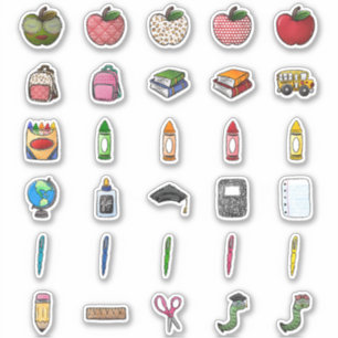 Everyday Teacher School Themed Stickers