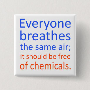 Everyone Breathes the Same Air; 15 Cm Square Badge