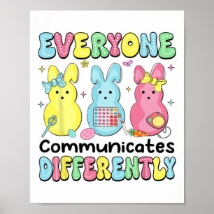 Everyone Communicates Differently Easter Speech Th Poster