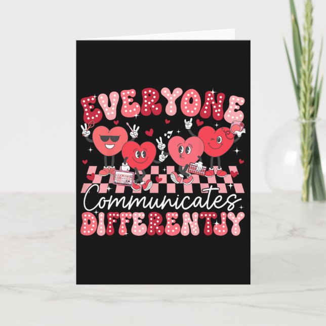 Everyone Communicates Differently Special Educatio Card (Front)