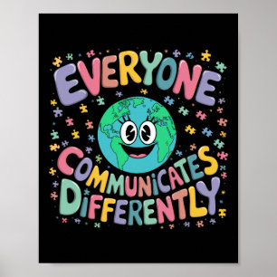 Everyone Communicates Differently Special Educatio Poster