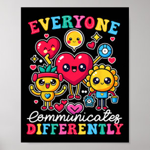 Everyone Communicates Differently Special Educatio Poster