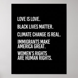 Everyone deserves human rights and climate change  poster