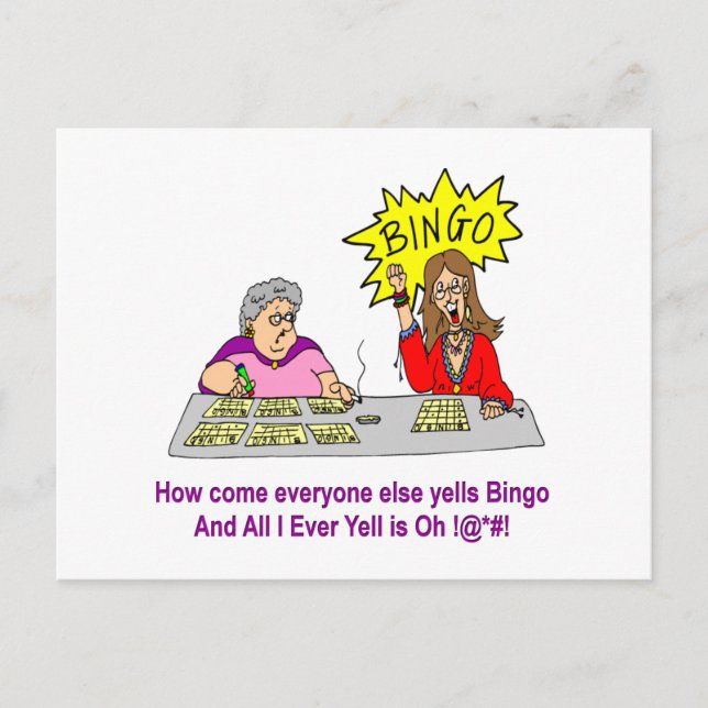 Everyone Else Yells Bingo Postcard (Front)