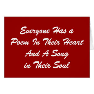 Everyone Has a Poem Card