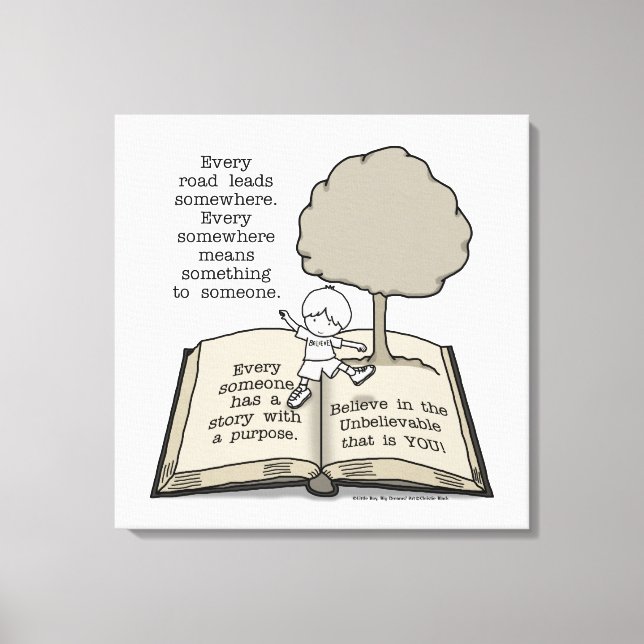Everyone Has a Story Canvas Print (Front)