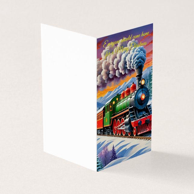 Everyone home Christmas card (Outside)