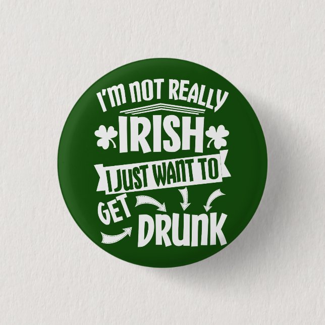 Everyone is Irish On Saint Pats 3 Cm Round Badge (Front)