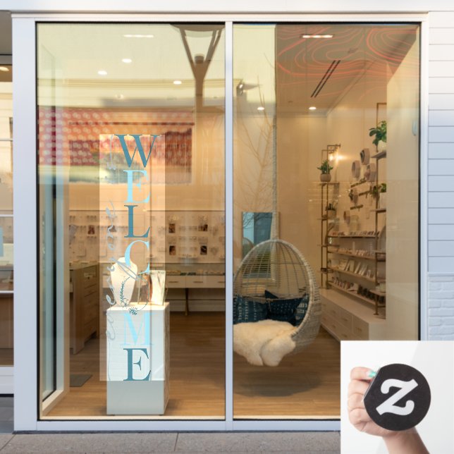 Everyone is Welcome Business Shop Decor  Window Cling (Store Window)