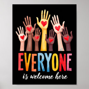 Everyone Is Welcome Here Equality Idaho Teacher Lg Poster