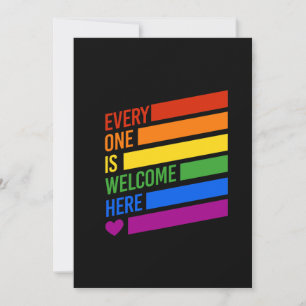 Everyone is Welcome Here Holiday Card