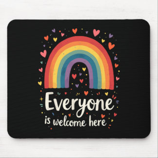 Everyone Is Welcome Here Idaho Educator Pride Rain Mouse Mat
