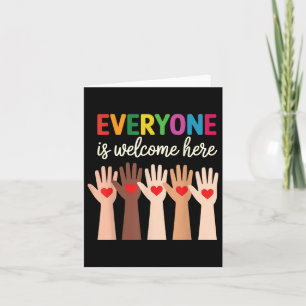 Everyone Is Welcome Here Idaho Teache Card