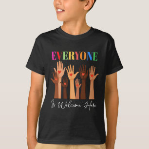Everyone Is Welcome Here Idaho Teacher 14 T-Shirt