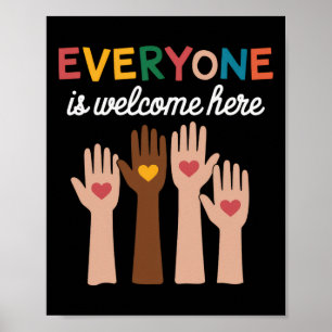 Everyone Is Welcome Here Idaho Teacher 17  Poster