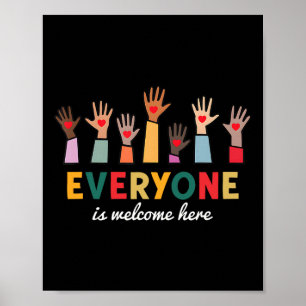 Everyone Is Welcome Here Idaho Teacher 23  Poster