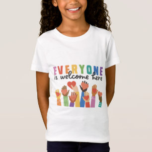 Everyone Is Welcome Here Idaho Teacher 25 T-Shirt