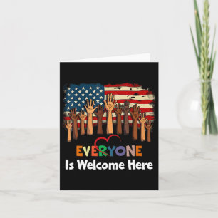 Everyone Is Welcome Here Idaho Teacher 26 Card