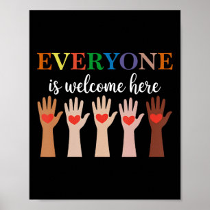 Everyone Is Welcome Here Idaho Teacher 28  Poster