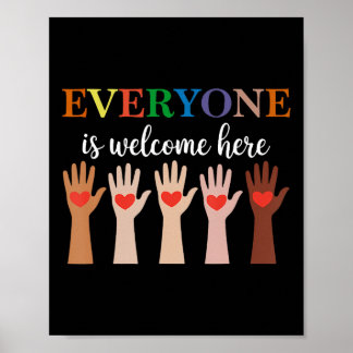 Everyone Is Welcome Here Idaho Teacher 28  Poster