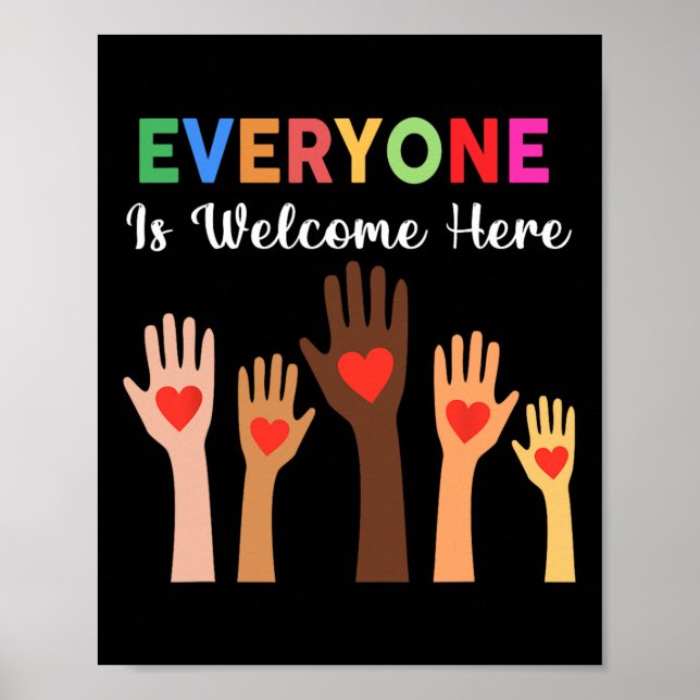 Everyone Is Welcome Here Idaho Teacher 2  Poster (Front)