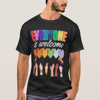 Everyone Is Welcome Here Idaho Teacher  2 T-Shirt