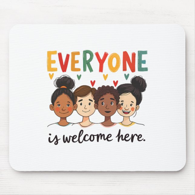 Everyone Is Welcome Here Idaho Teacher 30  Mouse Mat (Front)